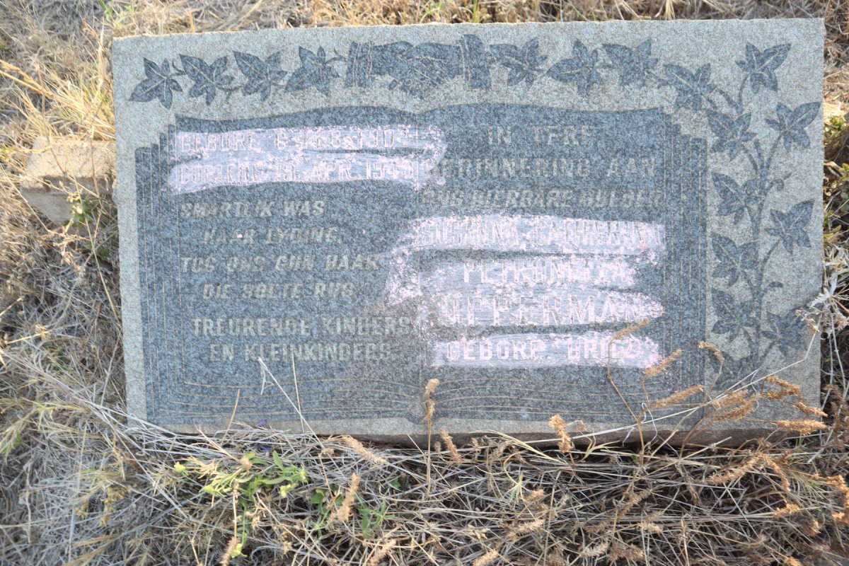 OPPERMAN Susanna Catharina Petronella nee BRITZ 1904-1949