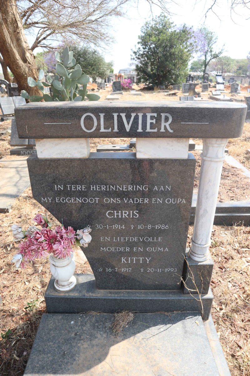 OLIVIER Chris 1914-1986 & Kitty 1917-1993