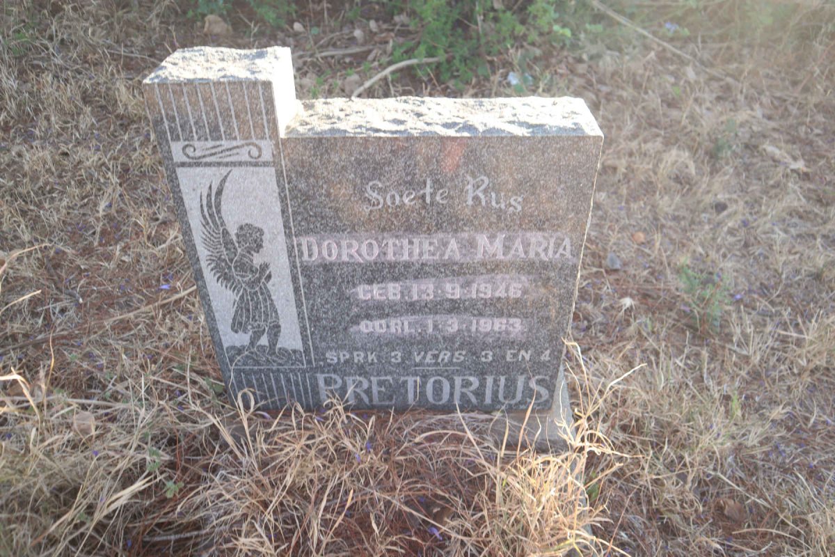 PRETORIUS Dorothea Maria 1946-1963