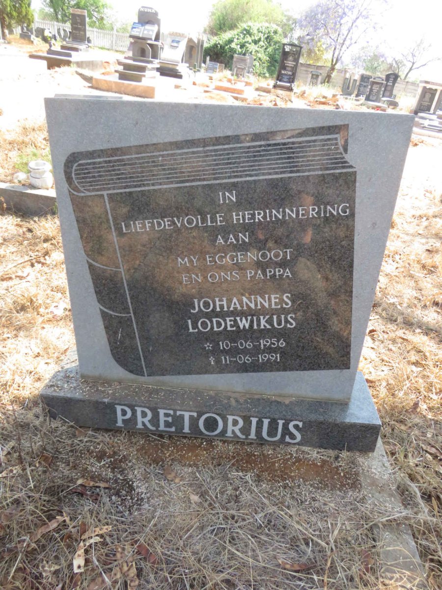 PRETORIUS Johannes Lodewikus 1956-1991