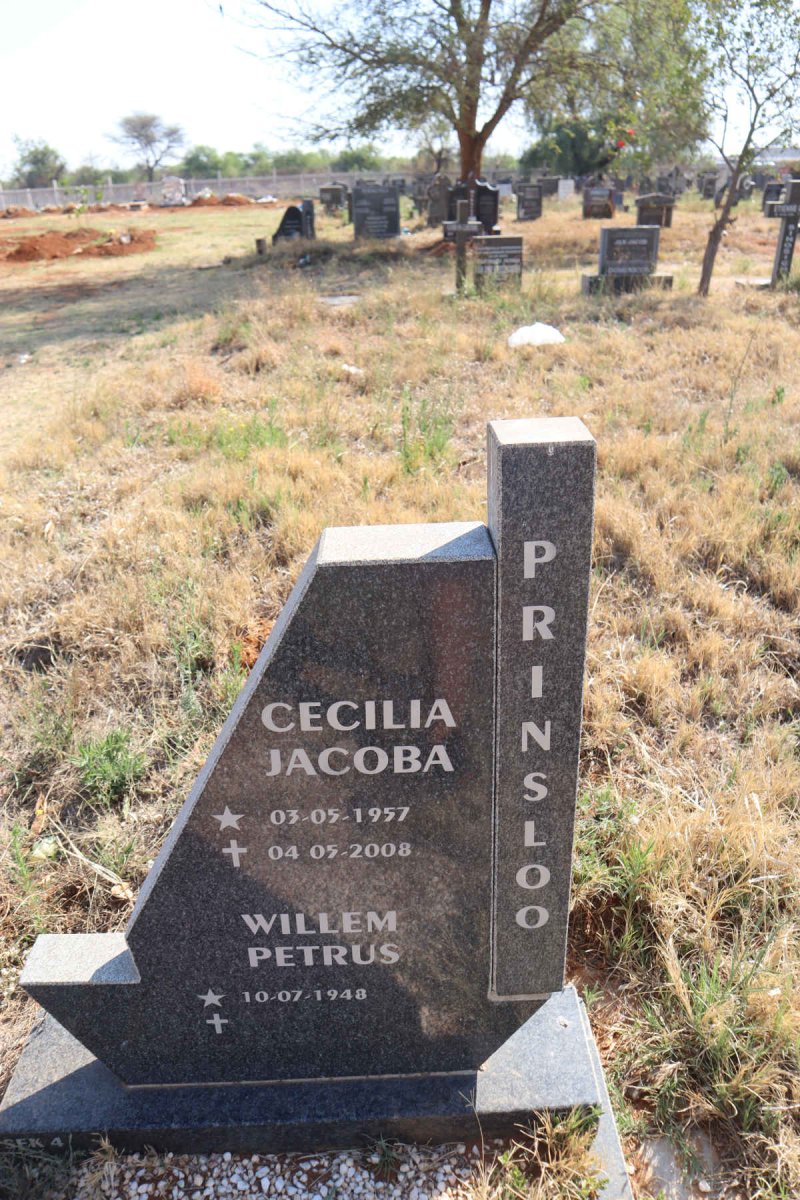 PRINSLOO Willem Petrus 1948- & Cecilia Jacoba 1957-2008