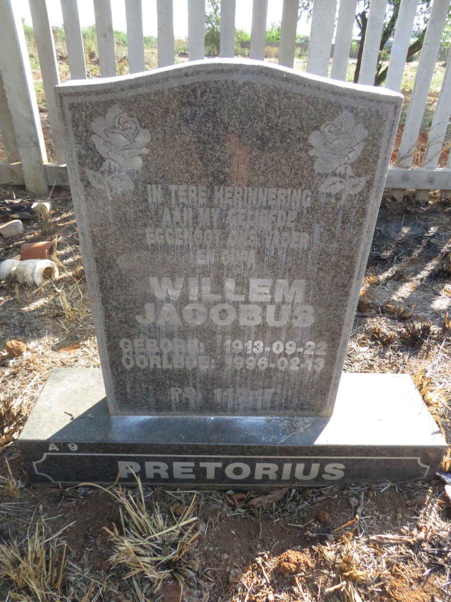 PRETORIUS Willem Jacobus 1913-1996
