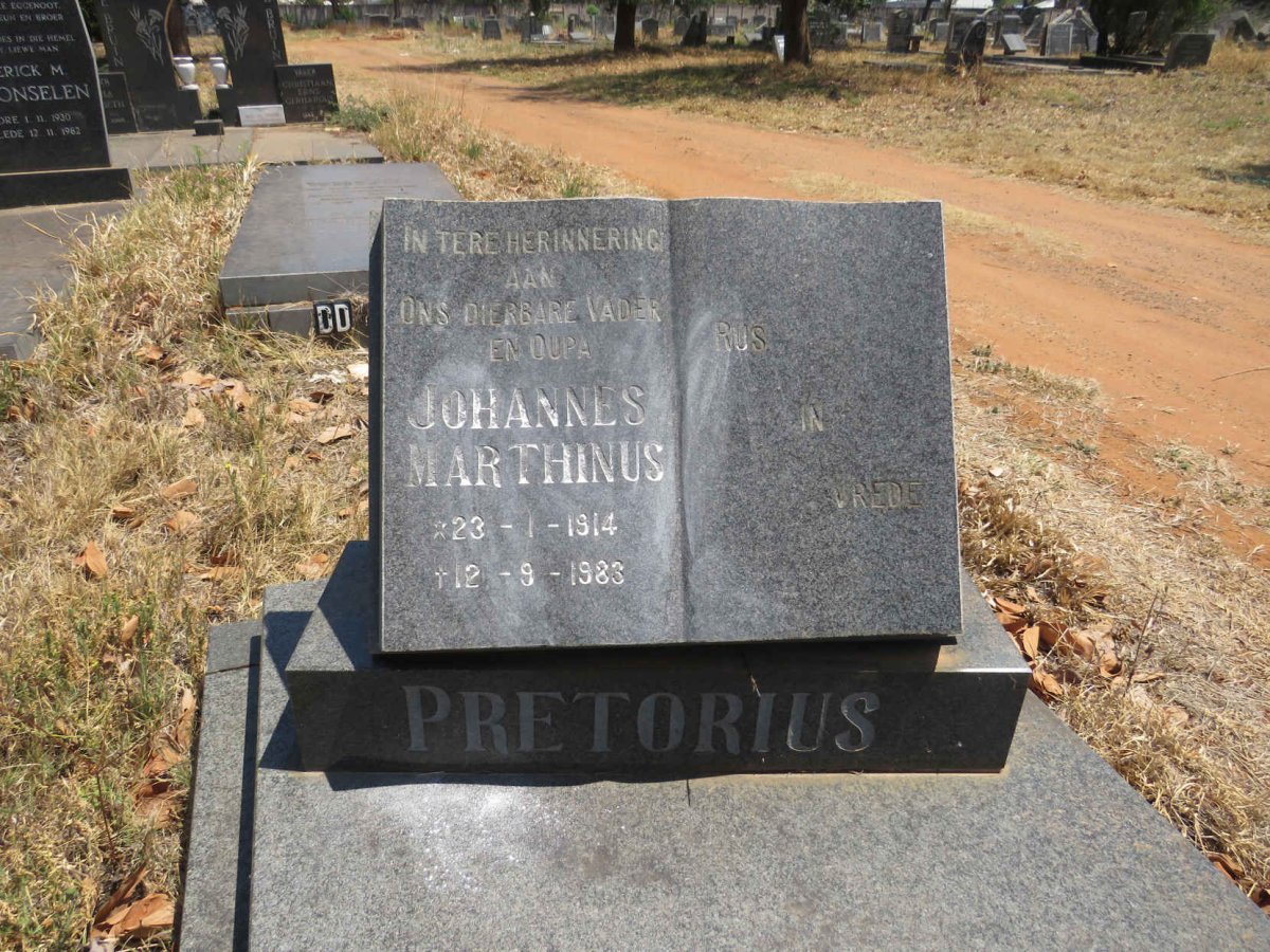 PRETORIUS Johannes Marthinus 1914-1983