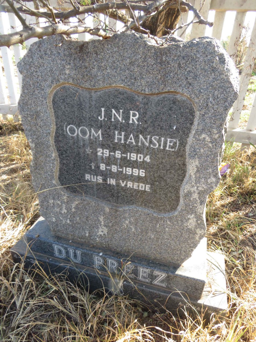 PREEZ J.N.R., du 1906-1996