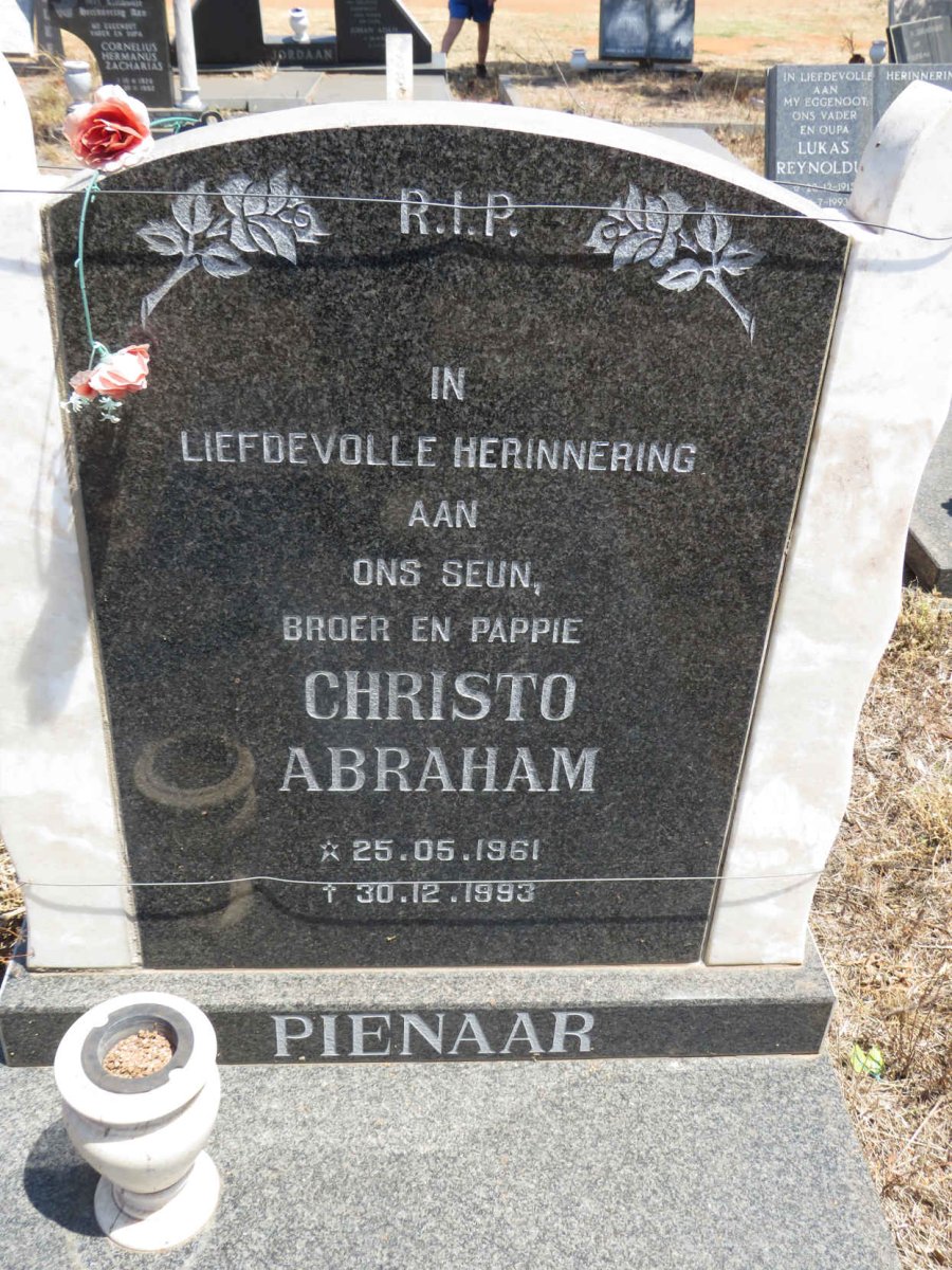 PIENAAR Christo Abraham 1961-1993