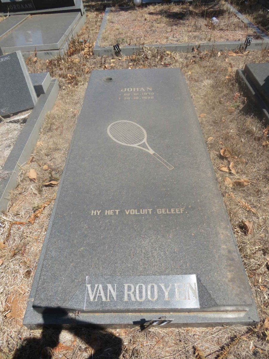 ROOYEN Johan, van 1970-1992_1