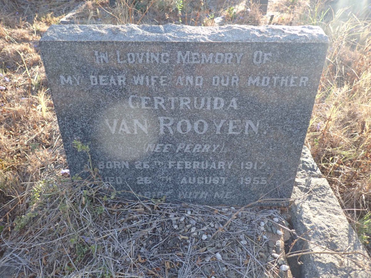 ROOYEN Gertruida, van nee PERRY 1917-1955