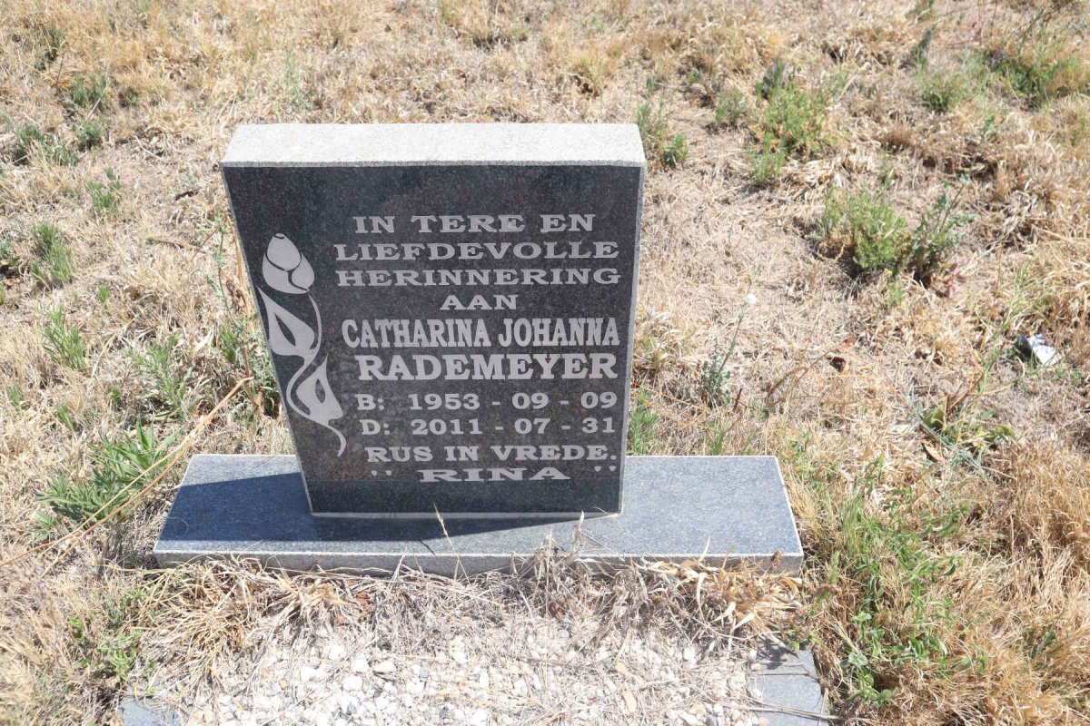 RADEMEYER Catharina Johanna 1953-2011 