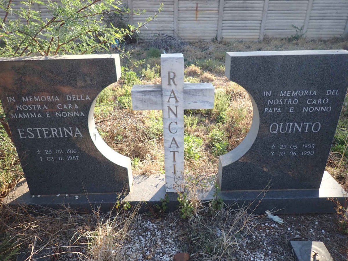 RANCATI Quinto 1905-1990 & Esterina 1916-1987