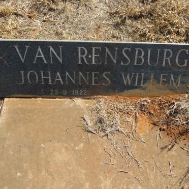 RENSBURG Johannes Willem, van 1922-1990