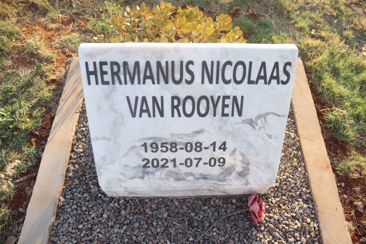 ROOYEN Hermanus Nicolaas, van 1958-2021