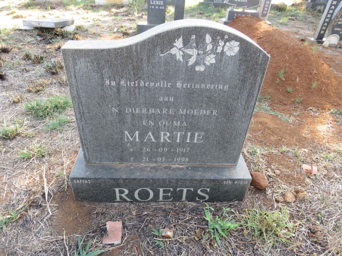 ROETS Martie 1917-1998