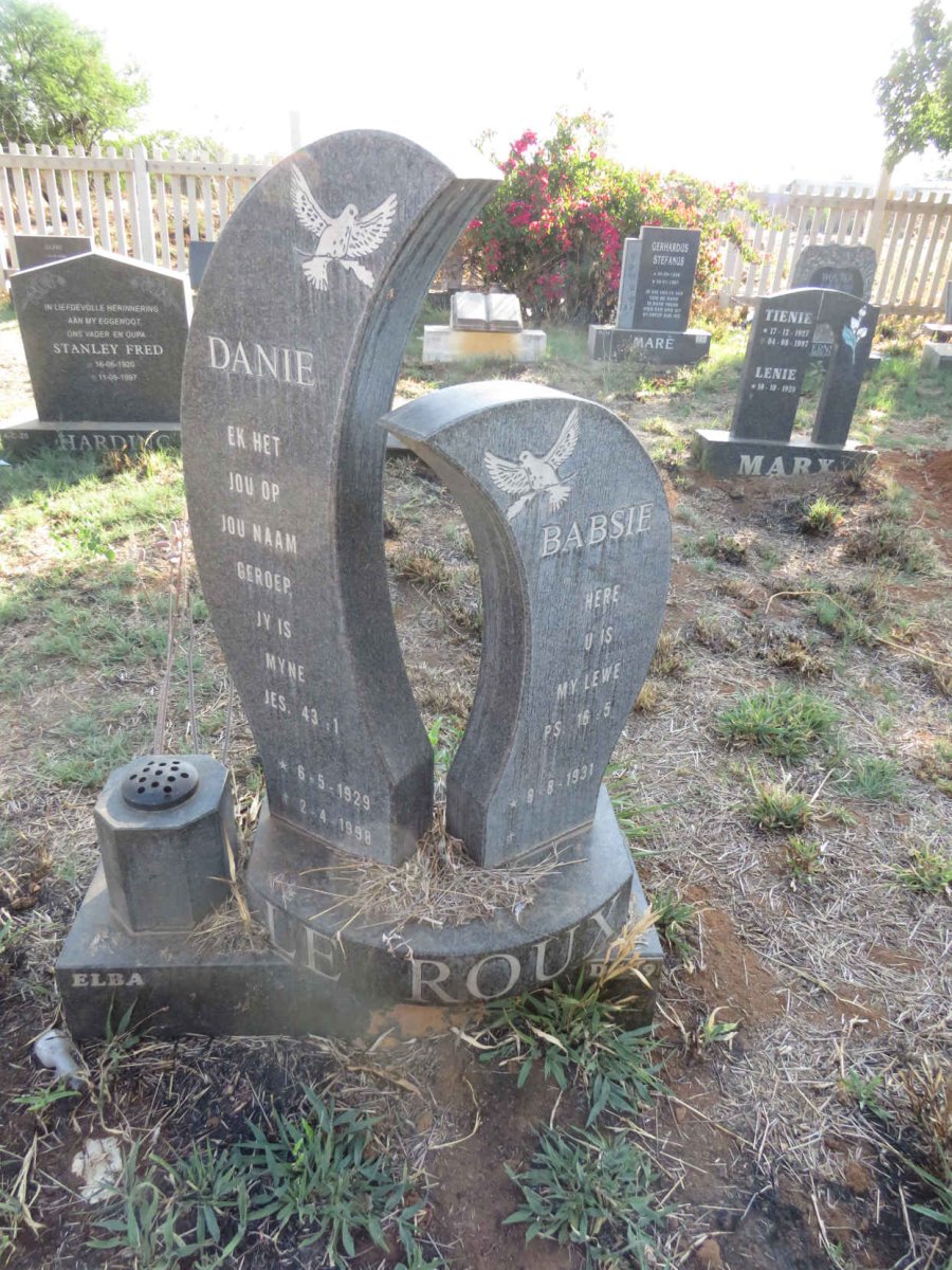 ROUX Danie, le 1929-1998 & Babsie 1931-
