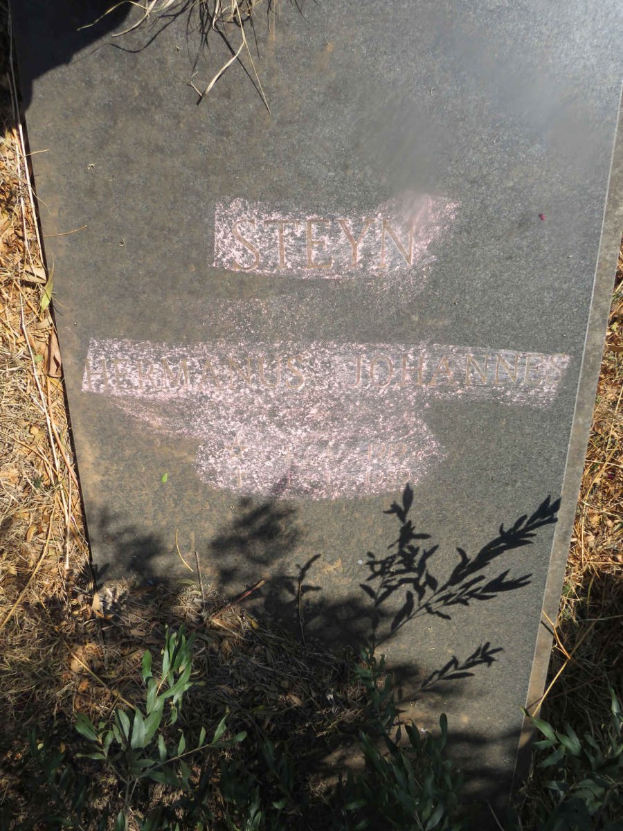 STEYN Hermanus Johannes 1919-1989