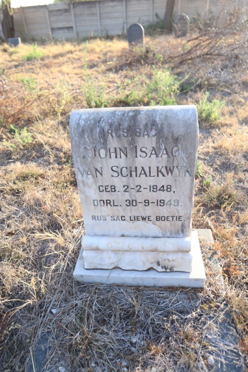 SCHALKWYK John Isaac, van 1948-1949
