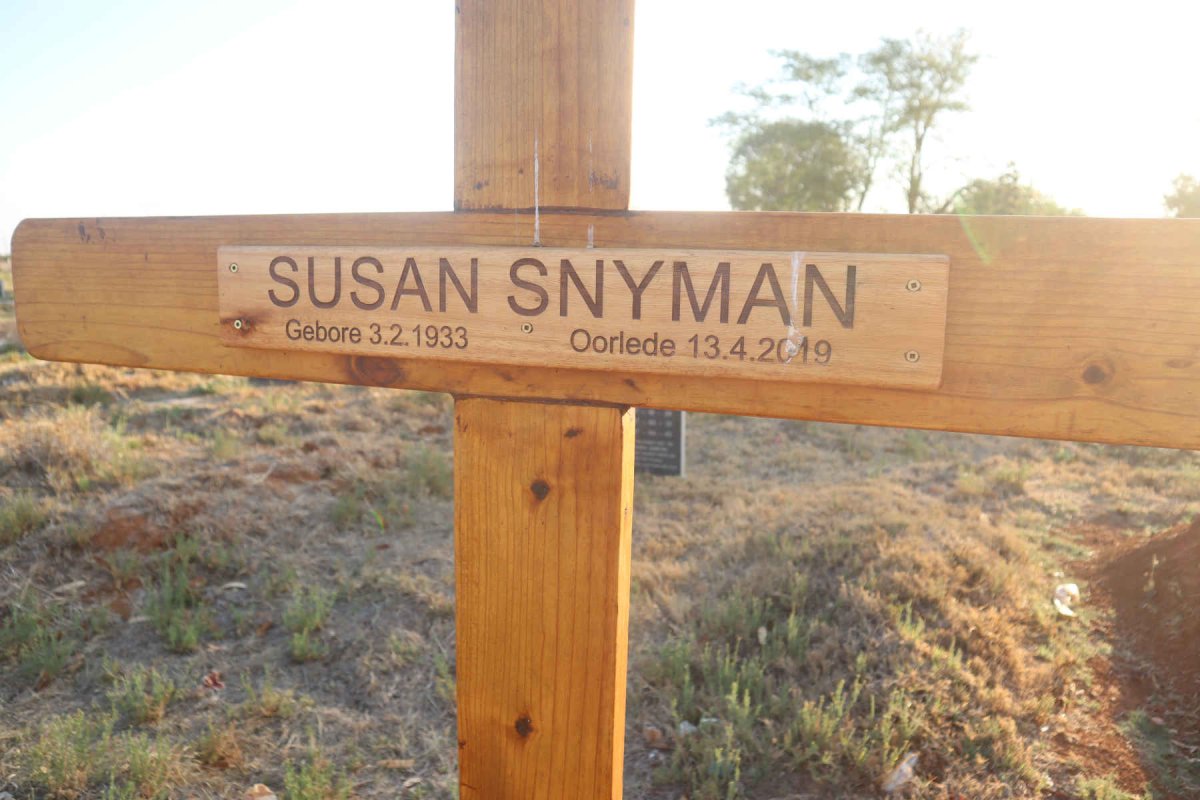 SNYMAN Susan 1933-2019