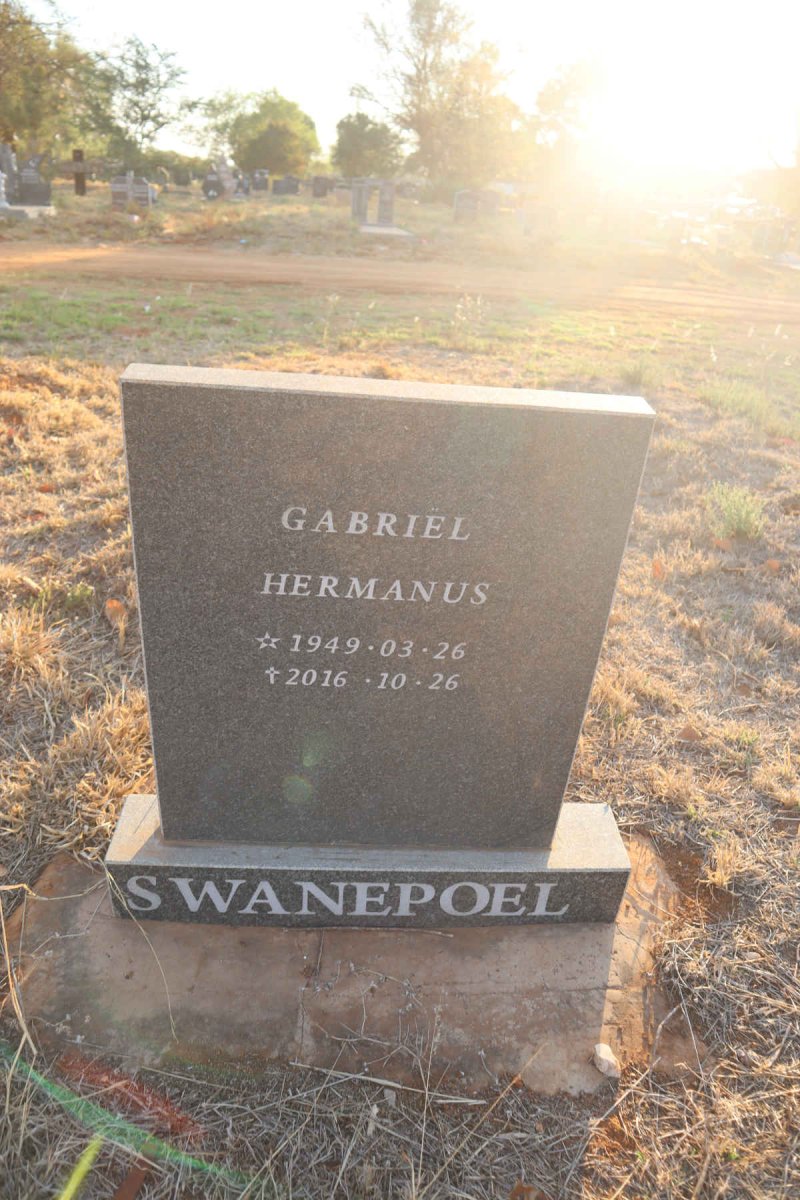 SWANEPOEL Gabriel Hermanus 1949-2016