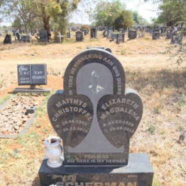 SCHERMAN Matthys Christoffel 1955-2010 & Elizabeth Magdalena 1959-2010