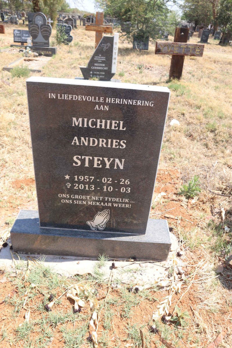 STEYN Michiel Andries 1957-2013