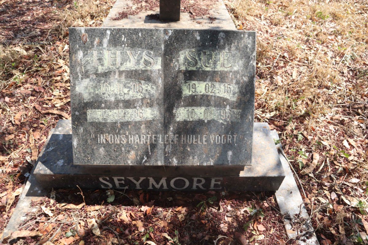 SEYMORE Thys 1906-1986 & Sue 1915-1996