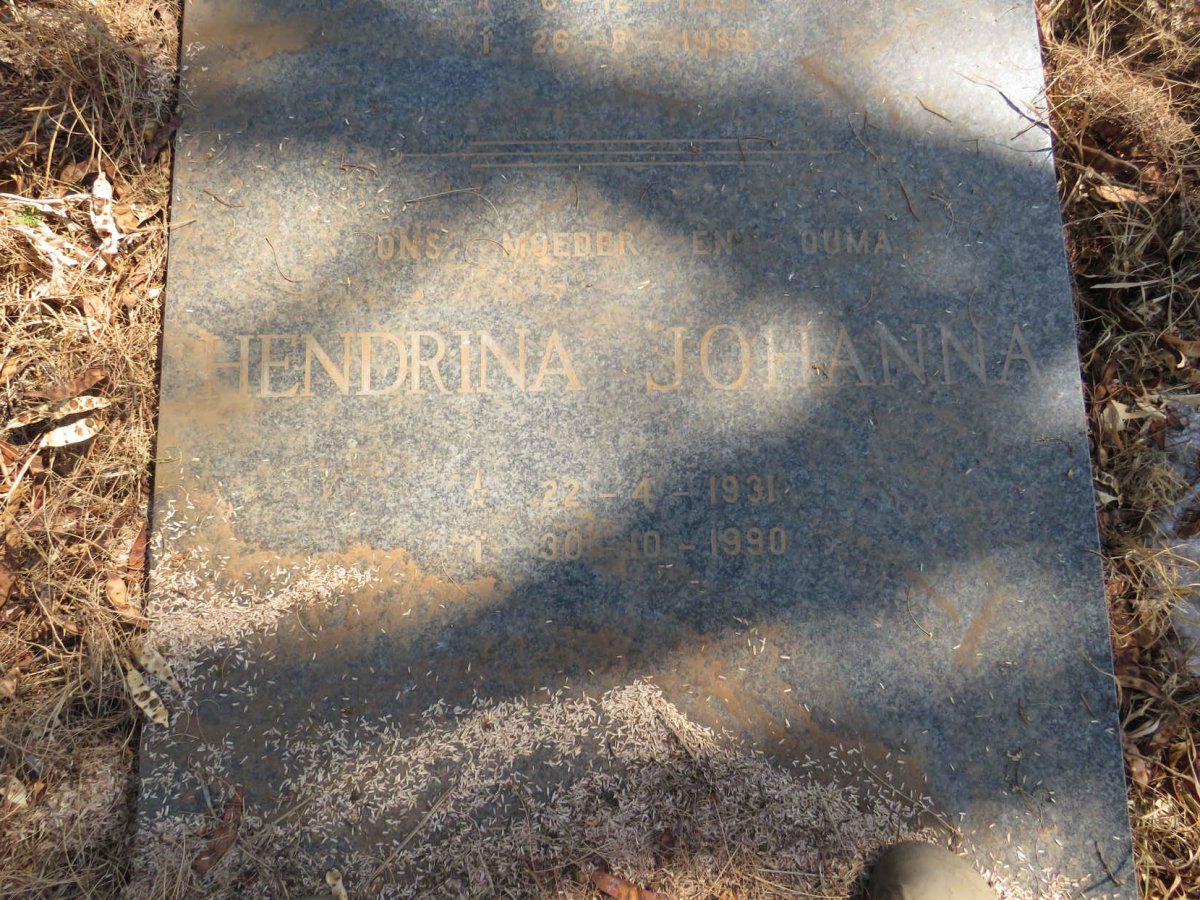 STADEN Karel Nicholaas, van 1926-1988 & Hendrina Johanna 1931-1990 _3