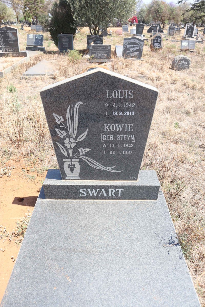 SWART Louis 1942-2014 & Kowie STEYN 1942-1997