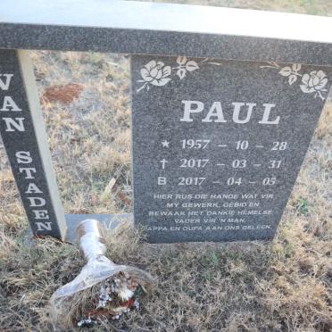 STADEN Paul, van 1957-2017