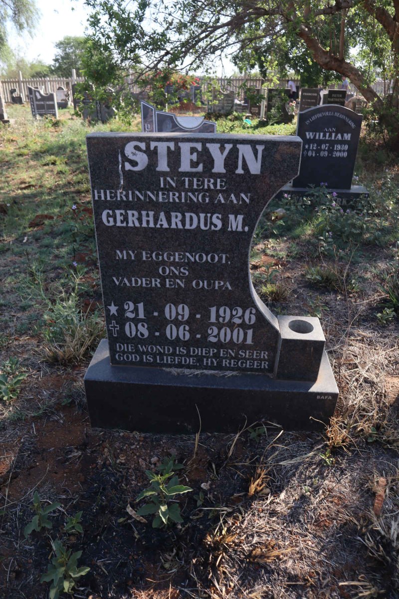 STEYN Gerhardus M. 1926-2001