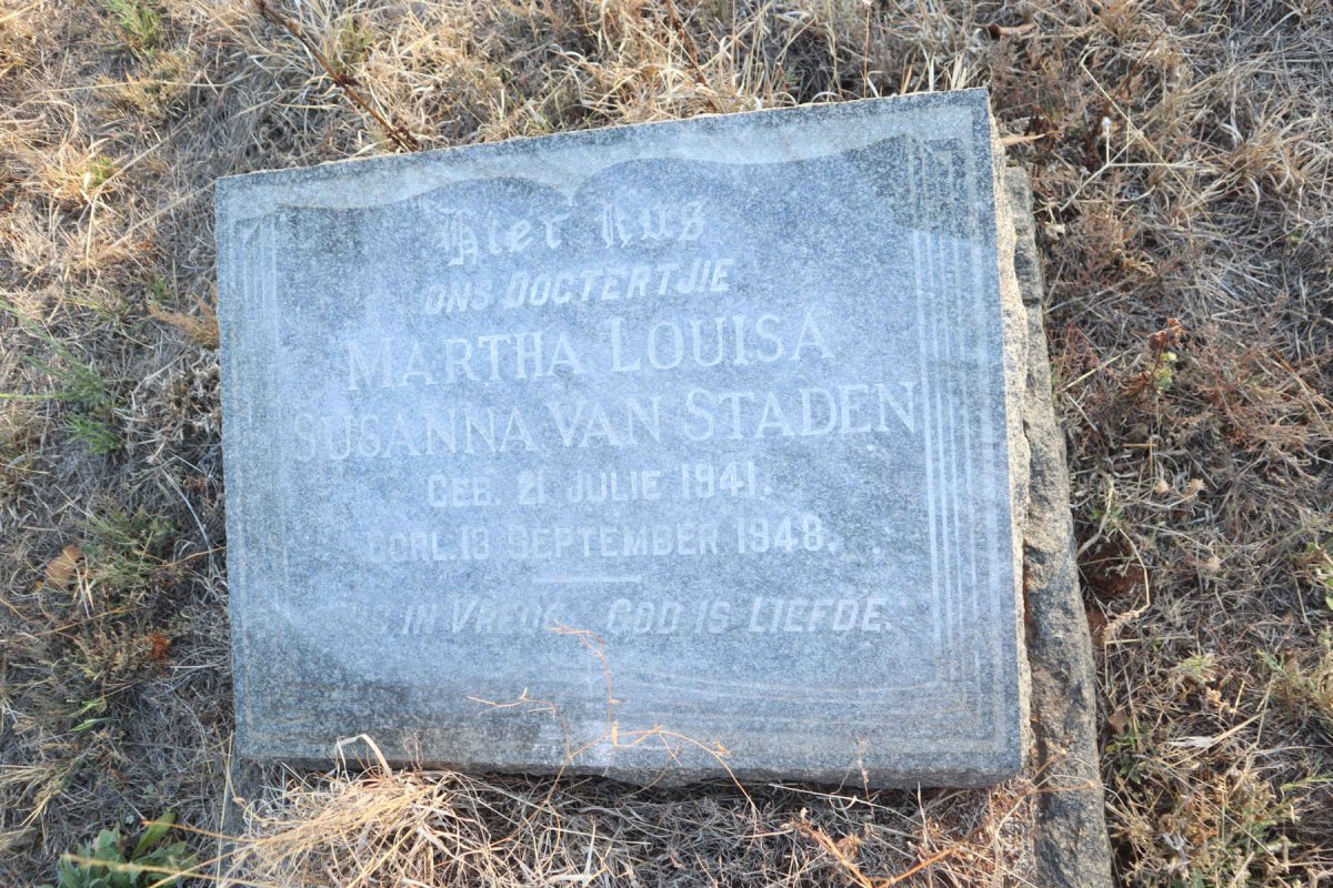 STADEN Martha Louisa Susanna, van 1941-1948