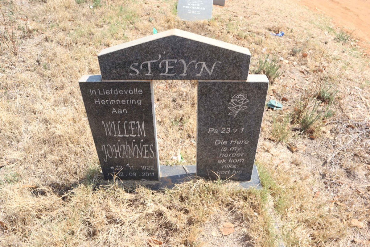STEYN Willem Johannes 1922-2011