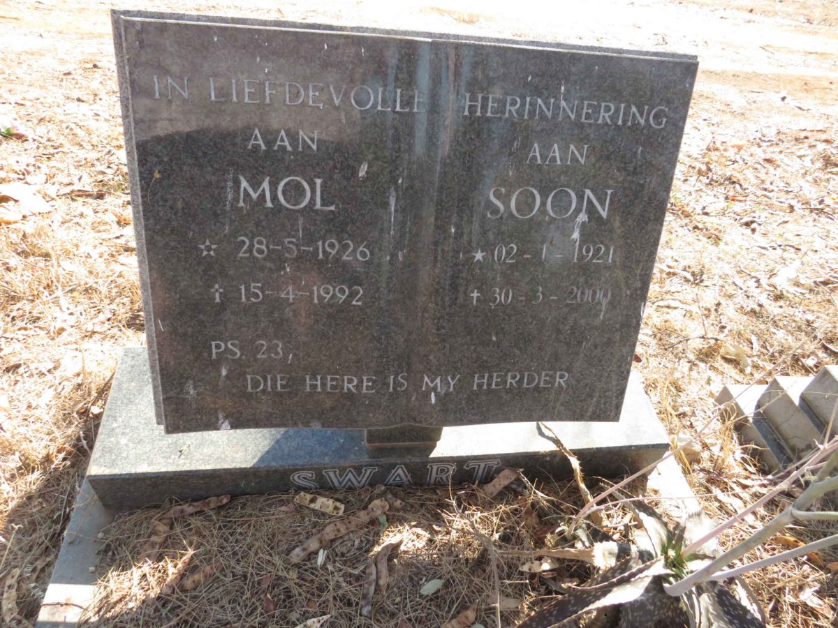 SWART Soon 1921-2000 & Mol 1926-1992