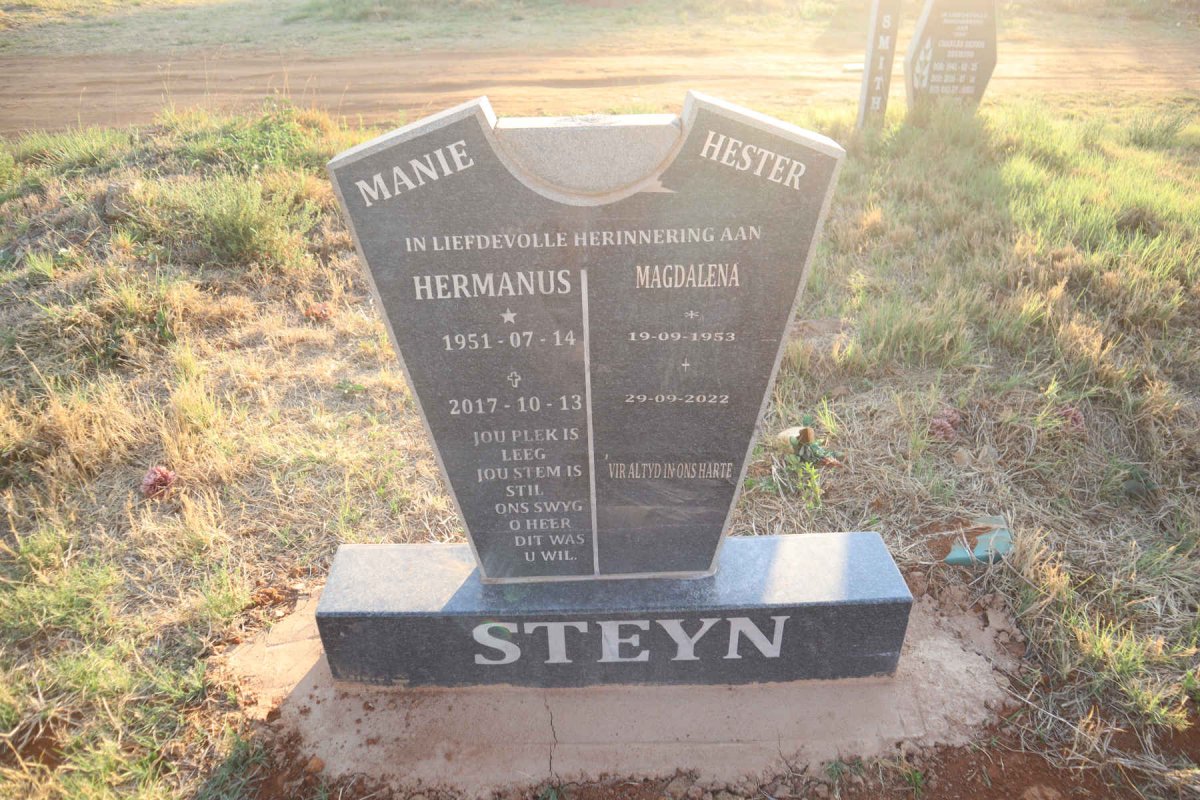 STEYN Hermanus 1951-2017 & Magdalena 1953-2022