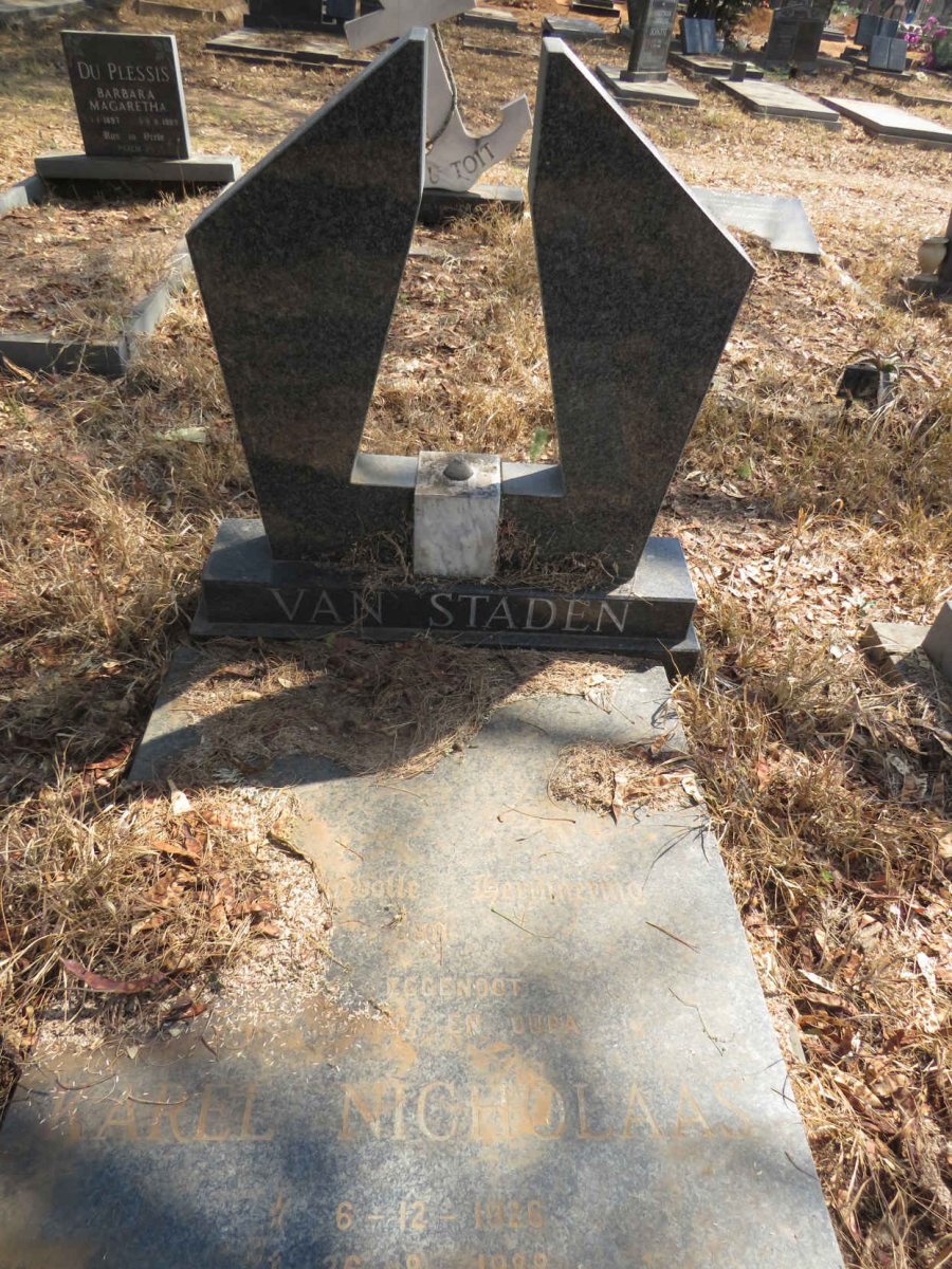 STADEN Karel Nicholaas, van 1926-1988 & Hendrina Johanna 1931-1990 _1