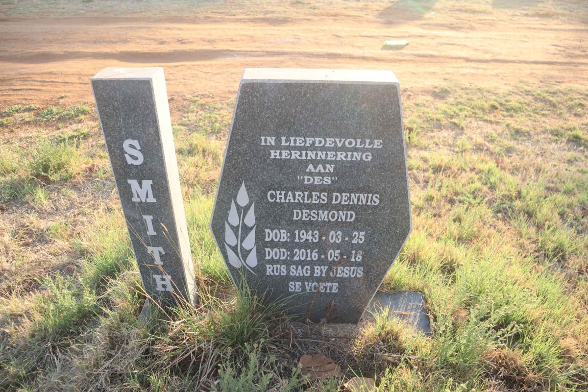 SMITH Charles Dennis Desmond 1943-2016