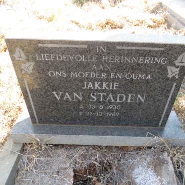 STADEN Jakkie, van 1930-1989