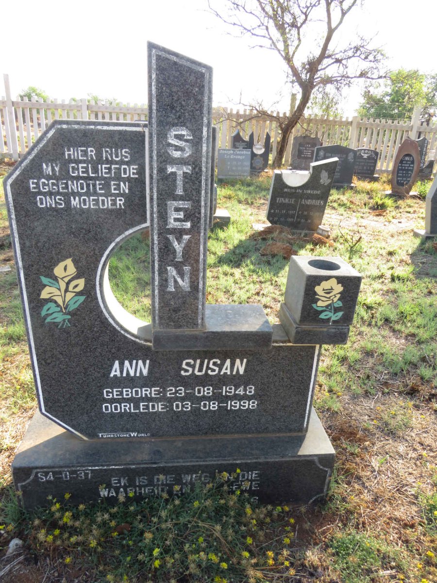 STEYN Ann Susan 1948-1998