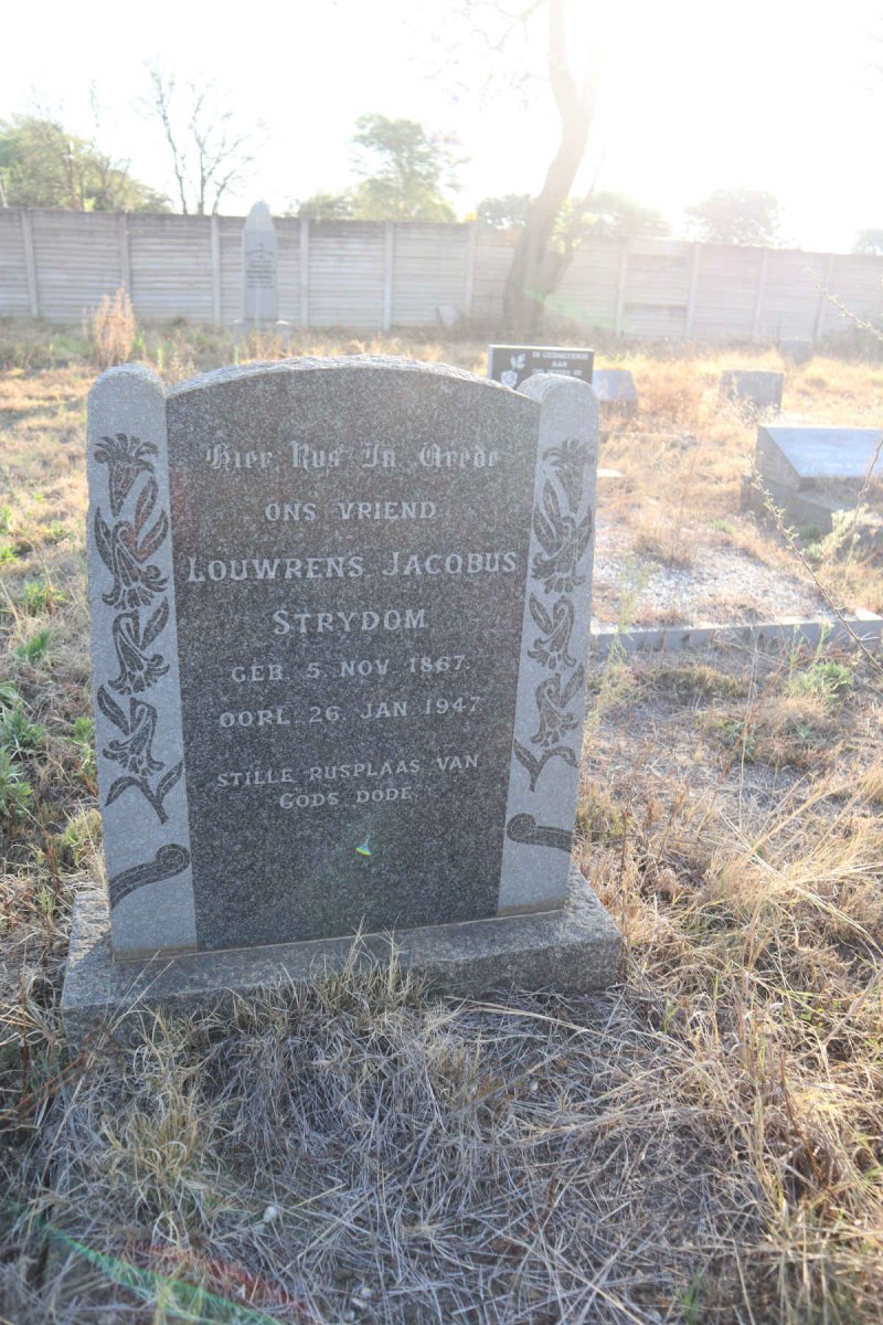 STRYDOM Louwrens Jacobus 1867-1947