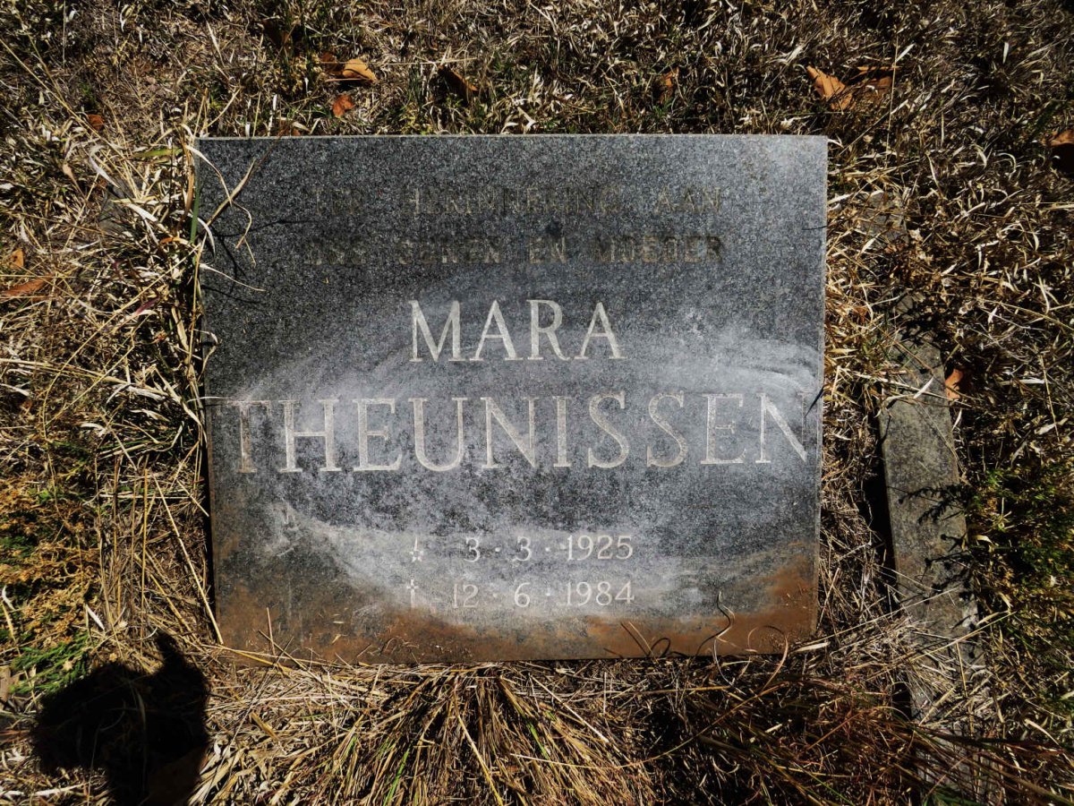 THEUNISSEN Mara 1925-1984