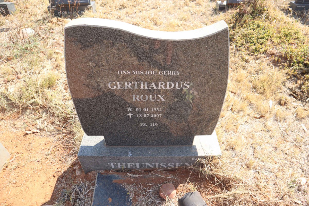 THEUNISSEN Gerthardus Roux 1932-2007