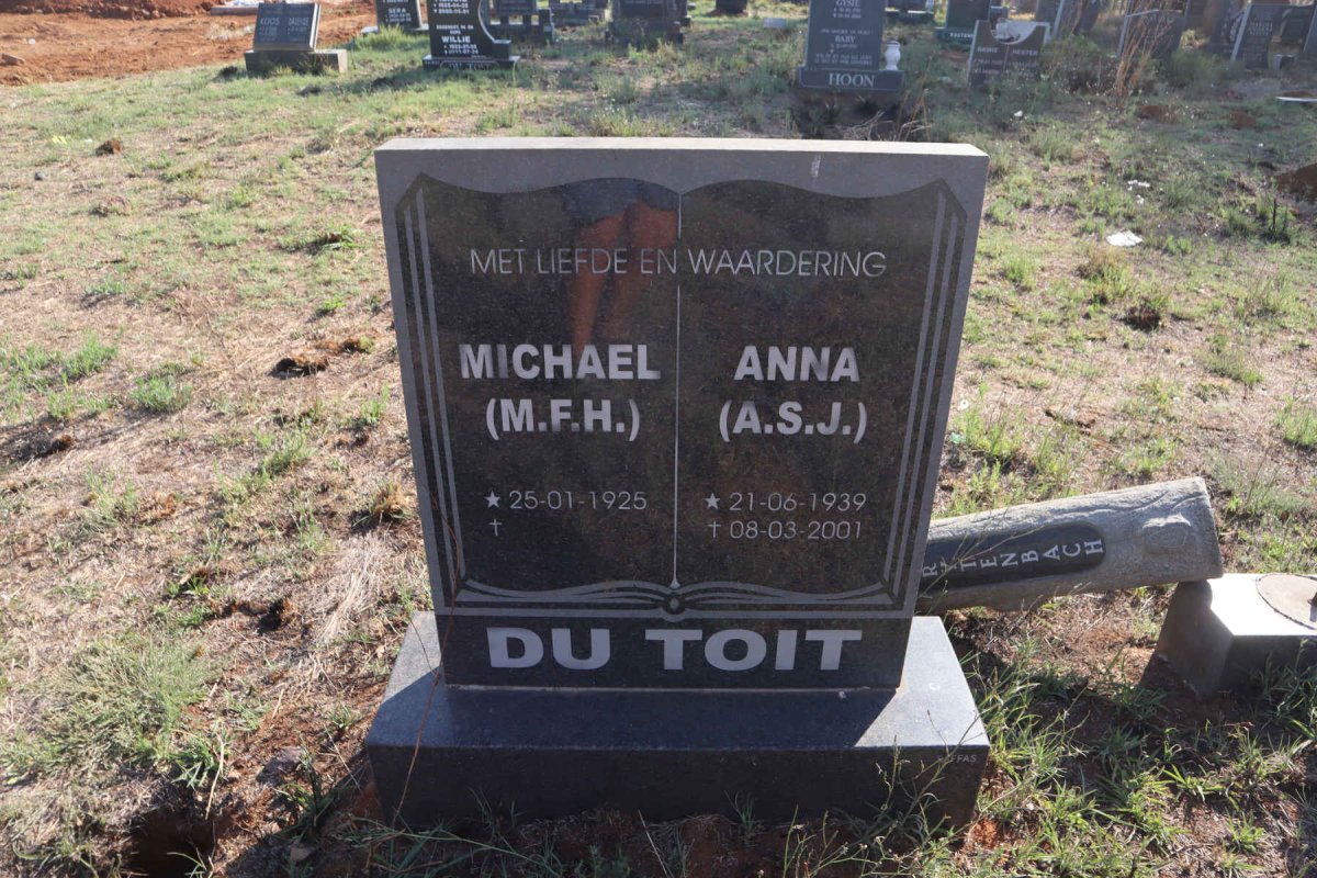 TOIT M.F.H., du 1925- & A.S.J. 1939-2001