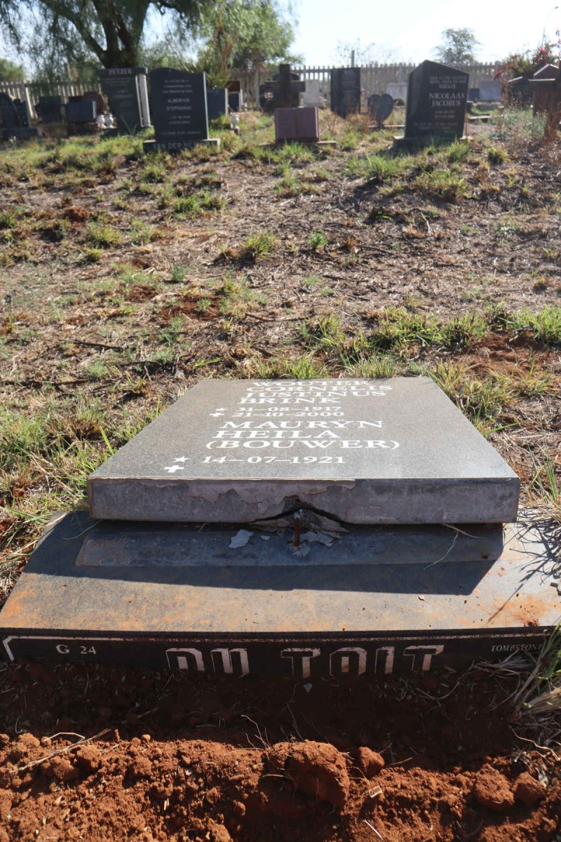 TOIT Wouter Cornelis Justinus Brink 1917-2000 & Mauryn Heila BOUWER 1921-_1