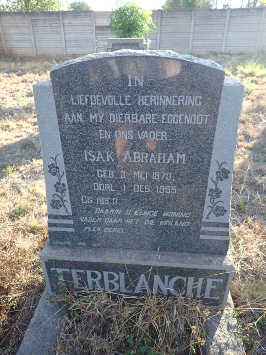 TERBLANCHE Izak Abraham 1873-1955