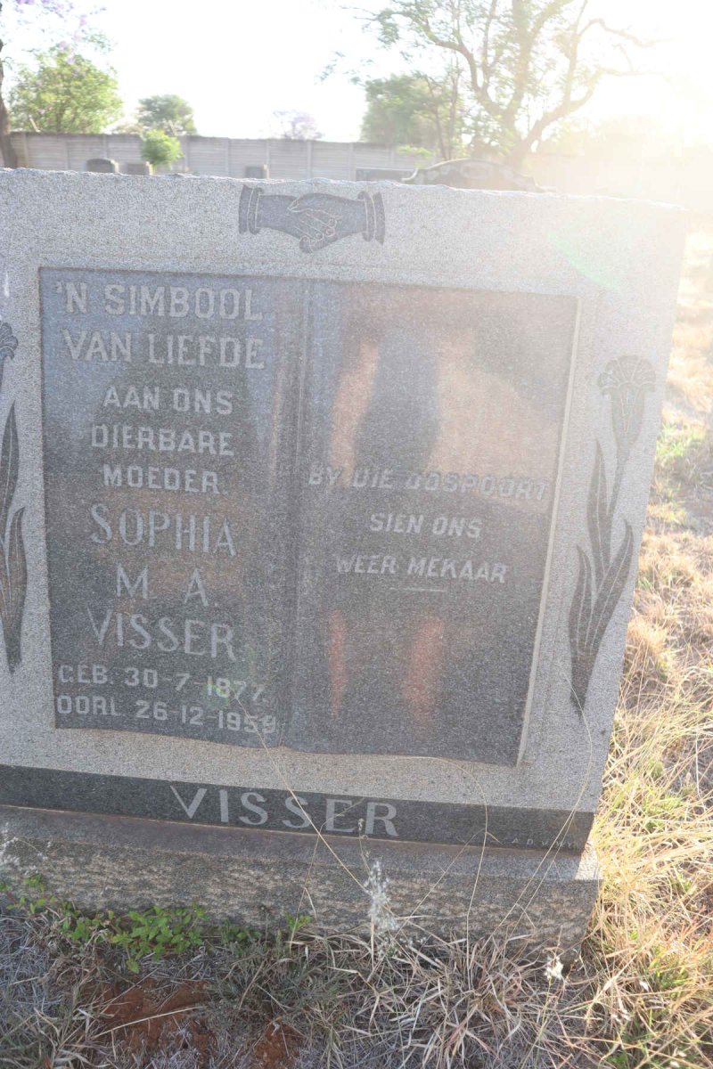 VISSER Sophia M.A. 1877-1959