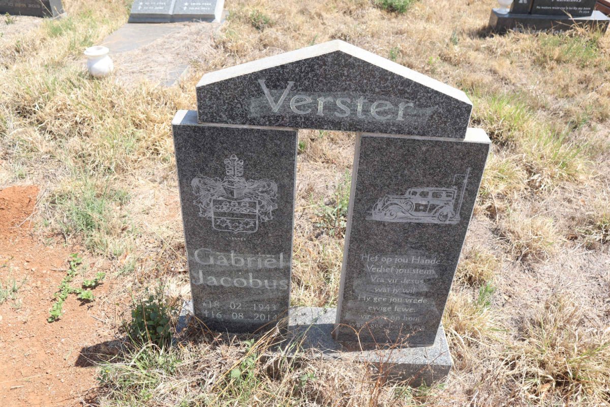 VERSTER Gabriel Jacobus 1943-2014