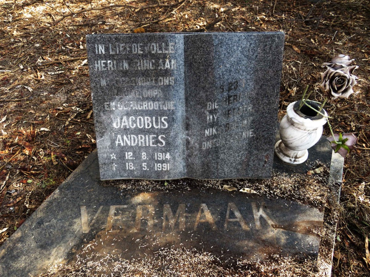 VERMAAK Jacobus Andries 1914-1991