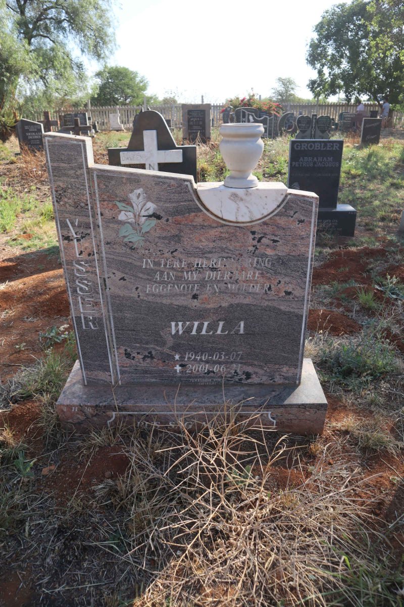 VISSER Willa 1940-2001