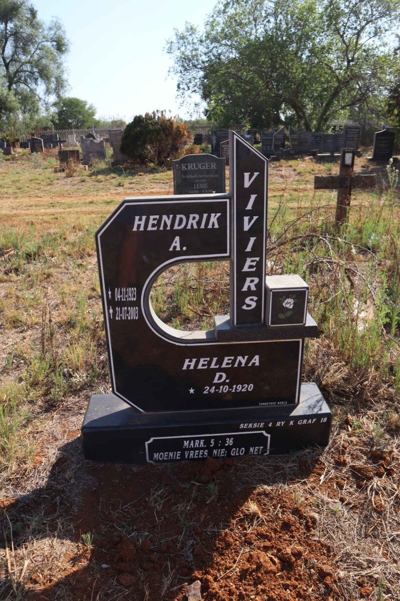 VIVIERS Hendrik A. 1923-2003 & Helena D. 1920-