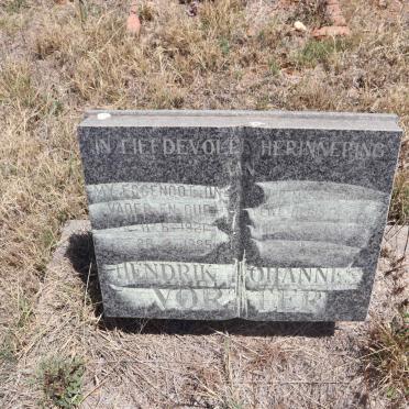 VORSTER Hendrik Johannes 1921-1995