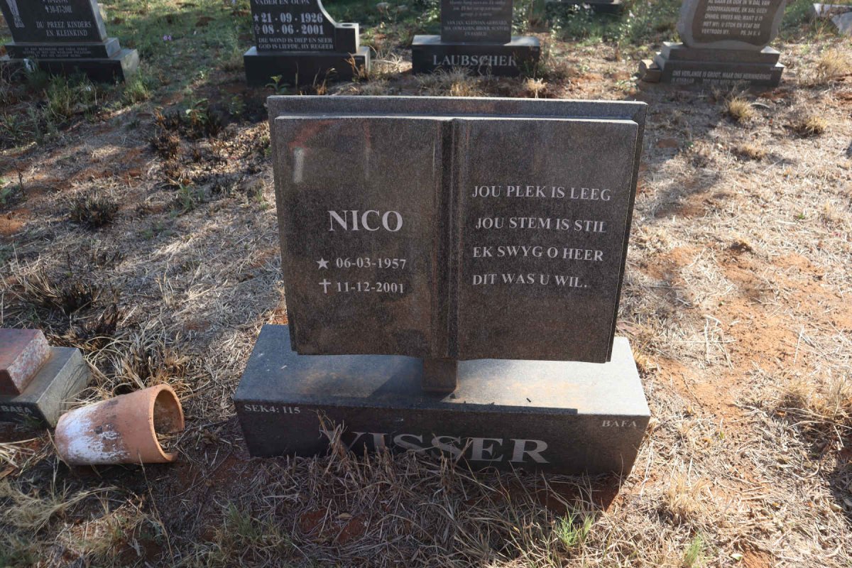 VISSER Nico 1957-2001