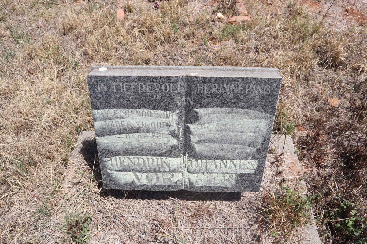 VORSTER Hendrik Johannes 1921-1995